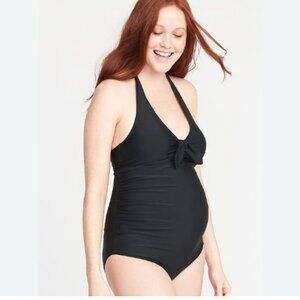 NWT Old Navy Maternity Bathing Suit Black